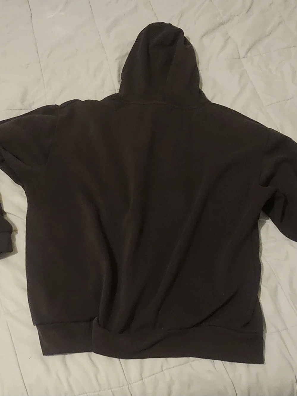 Realtree Black Hoodie with Orange Logo and Camo Hood Trim